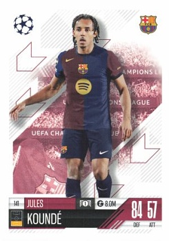 Jules Kounde FC Barcelona 2024/25 Topps Match Attax UEFA Club Competitions #141