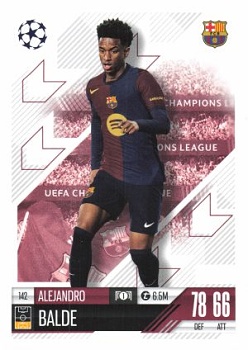 Alejandro Balde FC Barcelona 2024/25 Topps Match Attax UEFA Club Competitions #142