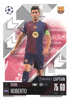 Sergi Roberto FC Barcelona 2024/25 Topps Match Attax UEFA Club Competitions Captain #143