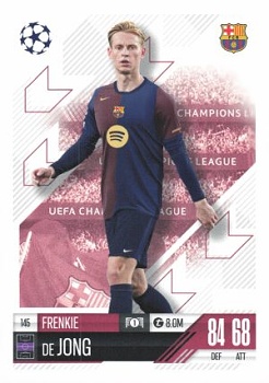 Frenkie de Jong FC Barcelona 2024/25 Topps Match Attax UEFA Club Competitions #145