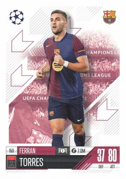 Ferran Torres FC Barcelona 2024/25 Topps Match Attax UEFA Club Competitions #150