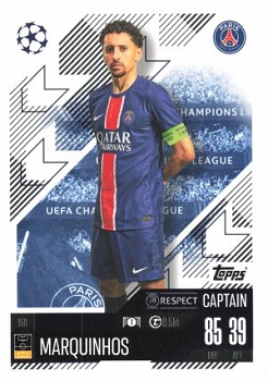Marquinhos Paris Saint-Germain 2024/25 Topps Match Attax UEFA Club Competitions Captain #158