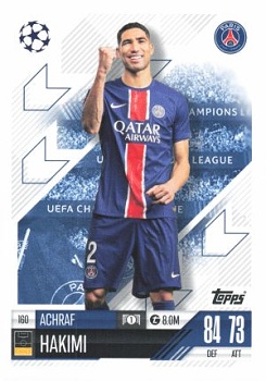 Achraf Hakimi Paris Saint-Germain 2024/25 Topps Match Attax UEFA Club Competitions #160