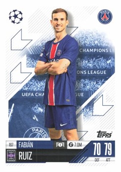 Fabian Ruiz Paris Saint-Germain 2024/25 Topps Match Attax UEFA Club Competitions #167