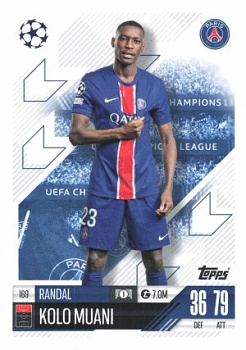 Randal Kolo Muani Paris Saint-Germain 2024/25 Topps Match Attax UEFA Club Competitions #169