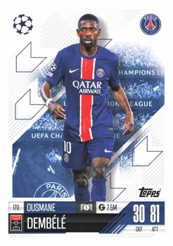 Ousmane Dembele Paris Saint-Germain 2024/25 Topps Match Attax UEFA Club Competitions #170