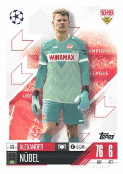 Alexander Nubel VfB Stuttgart 2024/25 Topps Match Attax UEFA Club Competitions #173