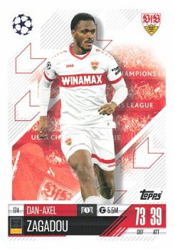 Dan-Axel Zagadou VfB Stuttgart 2024/25 Topps Match Attax UEFA Club Competitions #174