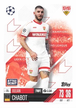 Julian Chabot VfB Stuttgart 2024/25 Topps Match Attax UEFA Club Competitions #175