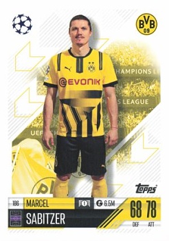Marcel Sabitzer Borussia Dortmund 2024/25 Topps Match Attax UEFA Club Competitions #186