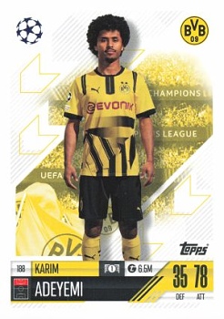 Karim Adeyemi Borussia Dortmund 2024/25 Topps Match Attax UEFA Club Competitions #188