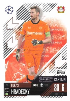 Lukas Hradecky Bayer 04 Leverkusen 2024/25 Topps Match Attax UEFA Club Competitions Captain #191