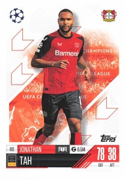 Jonathan Tah Bayer 04 Leverkusen 2024/25 Topps Match Attax UEFA Club Competitions #192