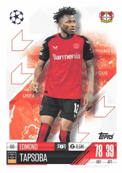 Edmond Tapsoba Bayer 04 Leverkusen 2024/25 Topps Match Attax UEFA Club Competitions #193