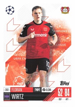 Florian Wirtz Bayer 04 Leverkusen 2024/25 Topps Match Attax UEFA Club Competitions #202