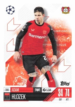 Adam Hlozek Bayer 04 Leverkusen 2024/25 Topps Match Attax UEFA Club Competitions #206