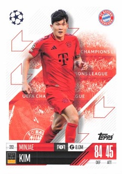 Min-jae Kim Bayern Munchen 2024/25 Topps Match Attax UEFA Club Competitions #212