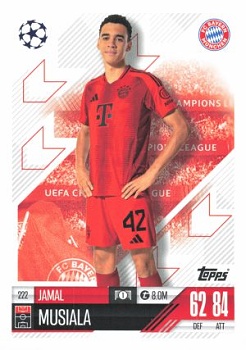 Jamal Musiala Bayern Munchen 2024/25 Topps Match Attax UEFA Club Competitions #222