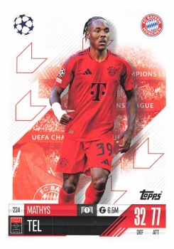 Mathys Tel Bayern Munchen 2024/25 Topps Match Attax UEFA Club Competitions #224