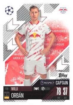 Willi Orban RB Leipzig 2024/25 Topps Match Attax UEFA Club Competitions Captain #228