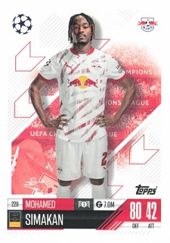Mohamed Simakan RB Leipzig 2024/25 Topps Match Attax UEFA Club Competitions #229