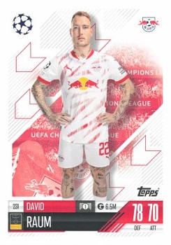 David Raum RB Leipzig 2024/25 Topps Match Attax UEFA Club Competitions #231