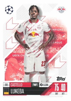 Castello Lukeba RB Leipzig 2024/25 Topps Match Attax UEFA Club Competitions #232