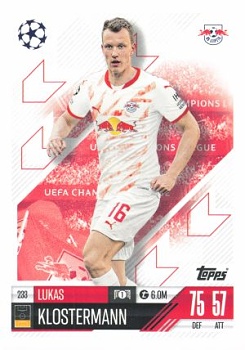 Lukas Klostermann RB Leipzig 2024/25 Topps Match Attax UEFA Club Competitions #233