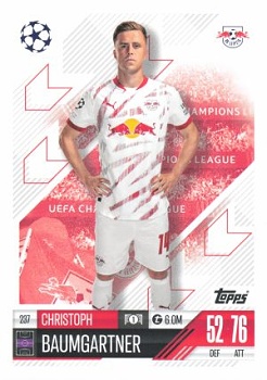 Christoph Baumgartner RB Leipzig 2024/25 Topps Match Attax UEFA Club Competitions #237