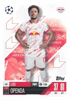 Lois Openda RB Leipzig 2024/25 Topps Match Attax UEFA Club Competitions #242