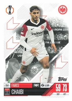 Fares Chaibi Eintracht Frankfurt 2024/25 Topps Match Attax UEFA Club Competitions #250