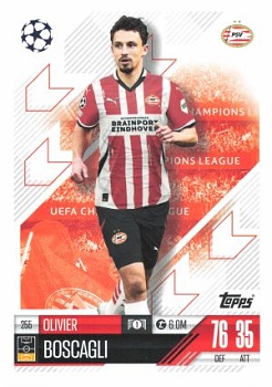 Olivier Boscagli PSV Eindhoven 2024/25 Topps Match Attax UEFA Club Competitions #255