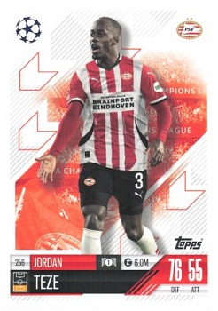 Jordan Teze PSV Eindhoven 2024/25 Topps Match Attax UEFA Club Competitions #256