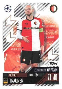 Gernot Trauner Feyenoord 2024/25 Topps Match Attax UEFA Club Competitions Captain #264