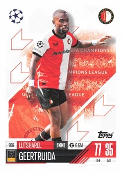 Lutsharel Geertruida Feyenoord 2024/25 Topps Match Attax UEFA Club Competitions #266