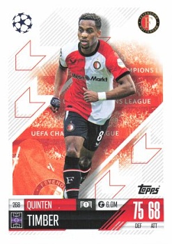 Quinten Timber Feyenoord 2024/25 Topps Match Attax UEFA Club Competitions #268