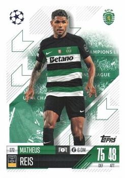 Matheus Reis Sporting CP 2024/25 Topps Match Attax UEFA Club Competitions #272