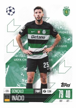 Goncalo Ignacio Sporting CP 2024/25 Topps Match Attax UEFA Club Competitions #273