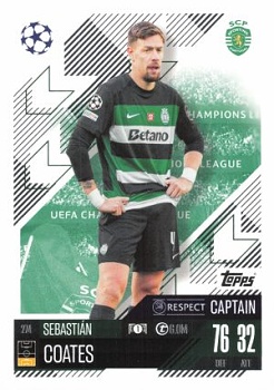 Sebastian Coates Sporting CP 2024/25 Topps Match Attax UEFA Club Competitions Captain #274