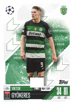 Victor Gyokeres Sporting CP 2024/25 Topps Match Attax UEFA Club Competitions #279