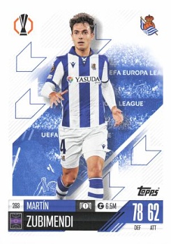 Martin Zubimendi Real Sociedad 2024/25 Topps Match Attax UEFA Club Competitions #283