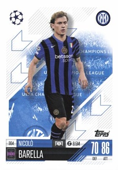 Nicolo Barella Internazionale Milano 2024/25 Topps Match Attax UEFA Club Competitions #304