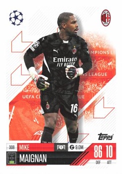 Mike Maignan A.C. Milan 2024/25 Topps Match Attax UEFA Club Competitions #308