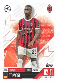Fikayo Tomori A.C. Milan 2024/25 Topps Match Attax UEFA Club Competitions #309