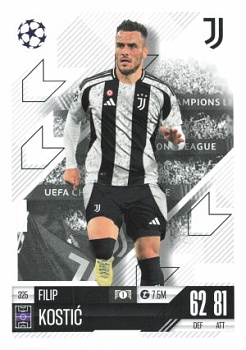 Filip Kostic Juventus FC 2024/25 Topps Match Attax UEFA Club Competitions #325
