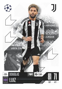 Douglas Luiz Juventus FC 2024/25 Topps Match Attax UEFA Club Competitions #329
