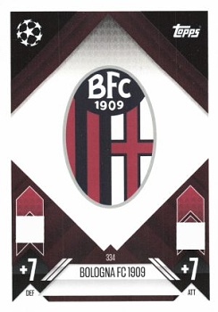 Team Badge Bologna 2024/25 Topps Match Attax UEFA Club Competitions #334