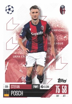 Stefan Posch Bologna 2024/25 Topps Match Attax UEFA Club Competitions #338