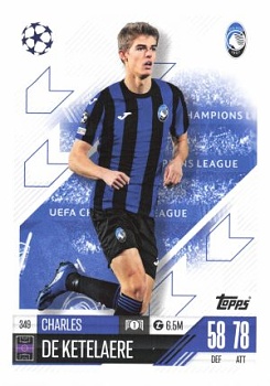 Charles De Ketelaere Atalanta BC 2024/25 Topps Match Attax UEFA Club Competitions #349