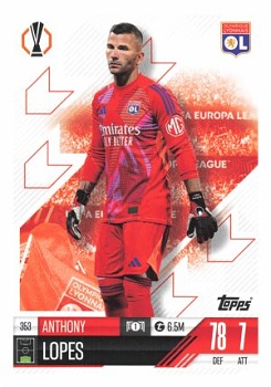 Anthony Lopes Olympique Lyonnais 2024/25 Topps Match Attax UEFA Club Competitions #353